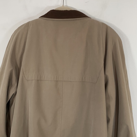Gallery Classic Zip Up Detachable Liner Women’s Size XL Tan Long Trench Coat - Picture 9 of 14